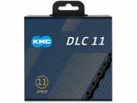 KMC Unisex – Erwachsene DLC DLC11 11-Fach Kette 1/2" x11/128, 118 Glieder, schwarz
