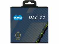 KMC Unisex – Erwachsene 12NR DLC Black DLC11 11-Fach Kette 1/2" x11/128, 118