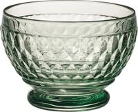 Villeroy und Boch Boston Coloured Dessertschale, 430 ml, Kristallglas, Klar/Gr&uuml;n
