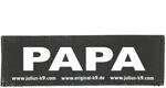 JULIUS K-9 Klettaufschrift, Papa, klein, Schwarz