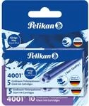Pelikan Gro&szlig;raum-Tintenpatronen 4001 Tinte K&ouml;nigsblau, 10 St&uuml;ck
