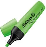 Pelikan Textmarker 490, 1 x Neon-Gr&uuml;n, 1 St&uuml;ck, mit Keilspitze