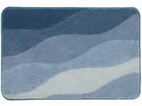 Kleine Wolke Badteppich Malena, Farbe: Iceblue, Material: 100% Polyacryl,...