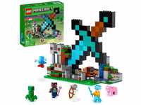 LEGO Minecraft Der Schwert-Außenposten Set, Spielzeug mit Creeper, Soldat,