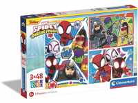Clementoni 25282 Supercolor Marvel Spidey & His Amazing Friends-3 Puzzle mit 48...