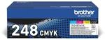 Brother Original TN-248VAL Tonerkartuschen Value Pack Cyan/Magenta/Gelb/Schwarz