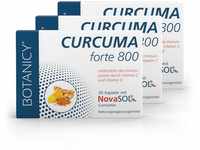 BOTANICY Curcuma forte 3er Pack - Flüssiges NovaSOL Curcumin plus Vitamine C und D -