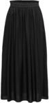 ONLY Damen Maxi Falten Rock | Einfarbiger Plissee Skirt mit Gummizug | Wadenlanges