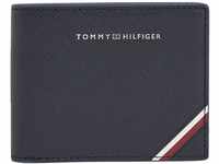 Tommy Hilfiger Herren Portemonnaie Central Mini Cc Wallet aus Leder, Blau (Space