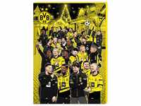 BVB Borussia Dortmund Adventskalender 2023 mit Schokolade, Poster,...