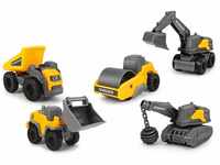 Dickie Toys 203722008 Volvo Micro Workers, 5er Spielzeugset, Bagger, Baustelle,...