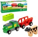 BRIO World - 36018 Bauernhof-Batteriezug - Batteriebetriebene Spielzeuglok f&uuml;r