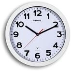 MAUL Wanduhr MAULstep &Oslash; 30 cm | Funkuhr mit automatischer Zeiteinstellung | ideal
