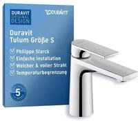 Duravit Tulum Waschtischarmatur, Gr&ouml;&szlig;e S (Auslauf H&ouml;he 97 mm), Wasserhahn Bad,