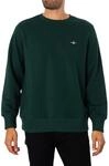 Gant Herren Reg Shield C-Neck Sweat Sweatshirt (1er Pack)