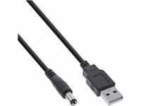 InLine® USB DC Stromadapterkabel, USB A Stecker zu DC 5,5x2,10mm Hohlstecker,