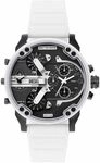 Diesel Herrenuhr Mr. Daddy 2.0 3-Zeiger-Werk Edelstahl anthrazit, DZ7478