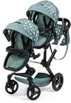 Bayer Design 26758AA Zwillingspuppenwagen Twin XEO mit Tasche und Sonnendach,