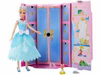 DISNEY Princess Royal Fashion Reveal Cinderella-Puppe - Modeset mit 12 Teilen,...