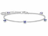 THOMAS SABO Damen Armband mit blauen Steinen 925 Sterlingsilber A2058-699-32