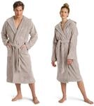 M&ouml;ve Superwuschel Bademantel mit Kapuze, Gr&ouml;&szlig;e XS, Cashmere