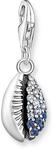 THOMAS SABO Charm-Anh&auml;nger Muschel mit blauen Steinen 925 Sterlingsilber 1894-945-7