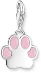 THOMAS SABO Charm-Anh&auml;nger pinke Pfote Silber 925 Sterlingsilber, Kaltemail