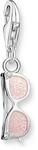 THOMAS SABO Charm-Anh&auml;nger Sonnenbrille mit Steinen Silber recycletes 925