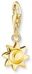 THOMAS SABO Charm-Anh&auml;nger Sonne vergoldet 18 Karat vergoldetes Silber...