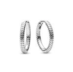 PANDORA Moments Kleine Charm-Ohrringe aus Sterling Silber, Kompatibel mit PANDORA