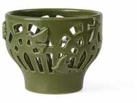 Kähler Design Orangery Garden Green Teelichthalter aus Keramik, Farbe: Grün,...