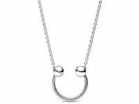 PANDORA Moments U-Form Charm-Anhänger Halskette aus Sterling Silber, Länge:...
