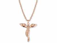 Engelsrufer Damen Halskette aus rosévergoldetem Sterling Silber mit Engel...