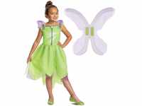 Disney Official Classic tinkerbell Fancy dress Up outfit, Green Fairy Costume...