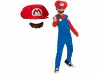 SUPER MARIO Disguise Offizielles Nintendo Kostüm Mario Kart Kostüm Kinder...