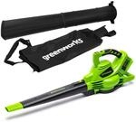 Greenworks 48V(2x24V) Akku Laubsauger / Laubbl&auml;ser mit Schultergurt,...