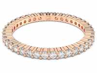 Swarovski Vittore Ring, Weißer und Rosé Vergoldeter Damenring mit Strahlenden
