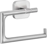 tesa ESTEETIC Toilettenpapierhalter ohne Deckel, verchromt - zur Wandbefestigung ohne