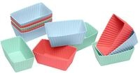 Lurch 83014 FlexiForm Brownie 12er Set Pastel Mix / 12 Backf&ouml;rmchen f&uuml;r Brownies