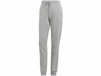 Adidas Damen Pants (1/1) W Lin Ft Cf Pt, Medium Grey Heather/White, IC8816, XS