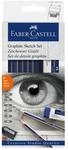 Faber-Castell 114000 - Graphite Sketch Set, 8-teilig, mit 6 Goldfaber Bleistifte, 1