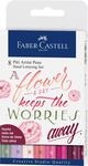 FABER-CASTELL 267124 - Tuschestift Pitt Artist Pen Lettering, Rosat&ouml;ne, 8er...