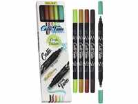 Online Calli.Twin Fresh, Double Line Pen, 5er Set Handlettering Pens, Stifte mit