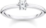THOMAS SABO Ring wei&szlig;er Stein silber 925 Sterlingsilber