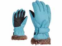 Ziener Mädchen LIM Ski-Handschuhe/Wintersport | warm, atmungsaktiv, Blue nile...
