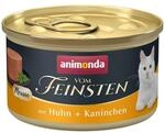 animonda vom Feinsten Mousse Katzenfutter nass Huhn + Kaninchen (12 x 85g) 