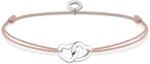 THOMAS SABO Armband Herzen 925 Sterlingsilber, Nylon