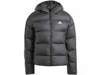 Adidas Damen Essentials 3-Streifen Mid Hooded Daunenjacke, Schwarz, Schwarz, 48