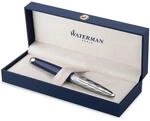 Waterman Car&egrave;ne F&uuml;ller | Metall und blaue Lackierung | ziselierte Kappe |...