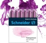 Schneider Pastell Tintenpatrone (Standard Patronen f&uuml;r F&uuml;ller) Lilac, 6 St&uuml;ck